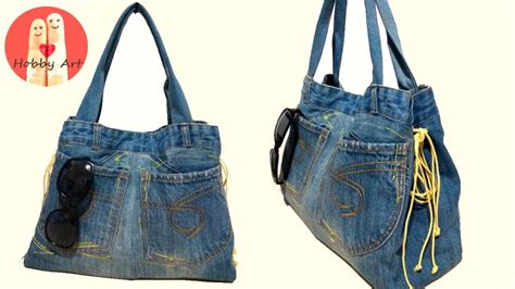 BORSA fai da te in JEANS .